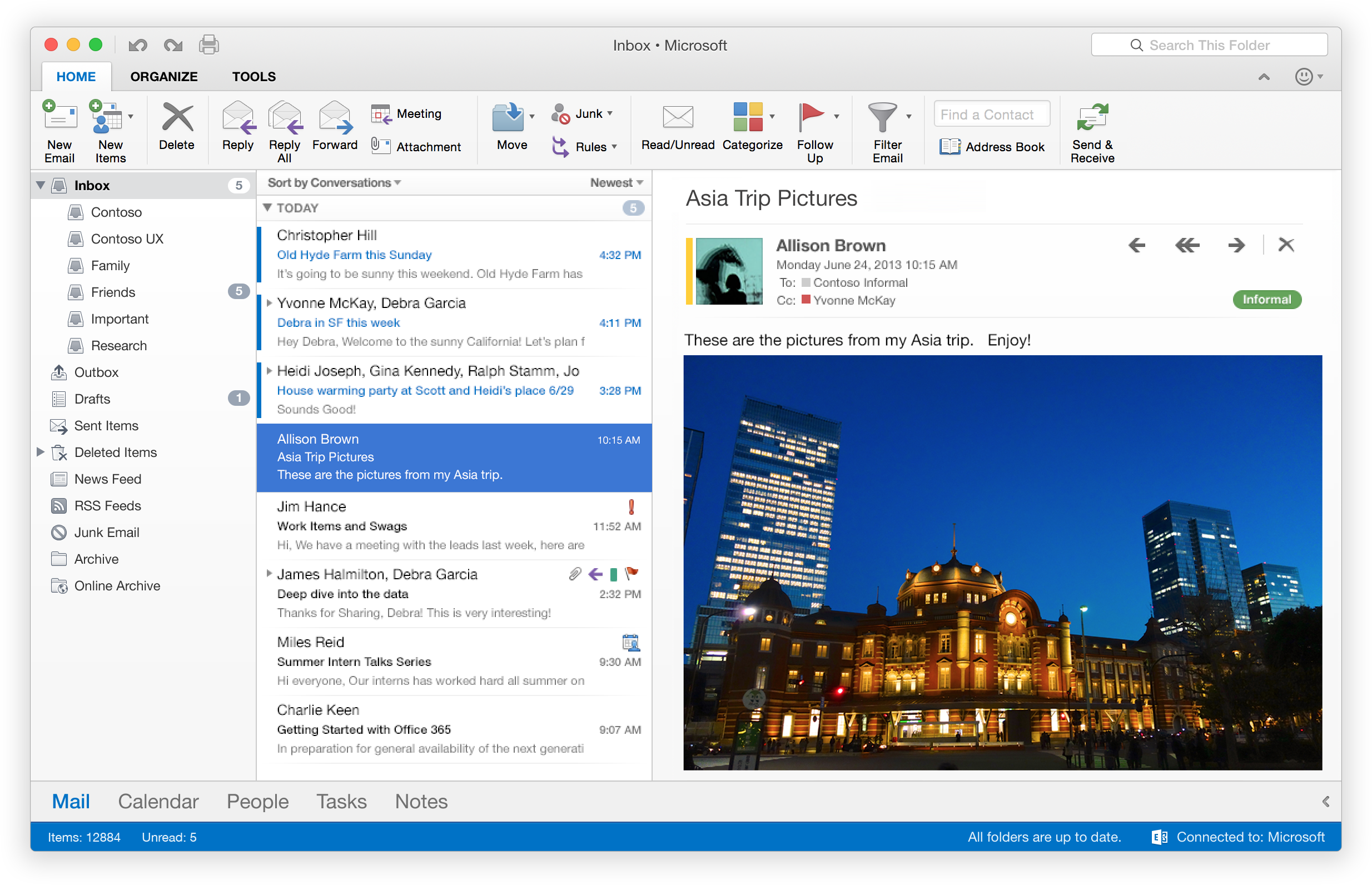 does microsoft outlook for mac have a new upgrade window?